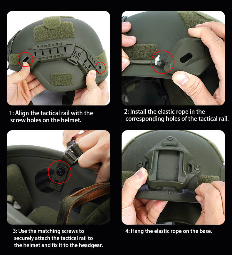 MICH Helmet Tactical rail (7)
