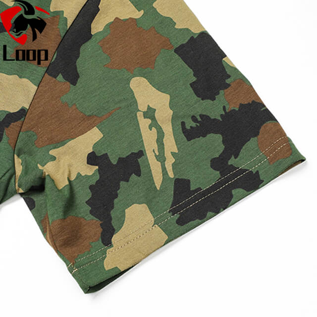 Breathable Tactical Combat Camouflage T Shirt for Men