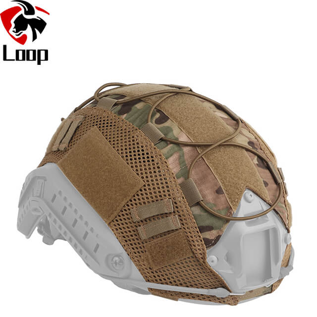 Camouflage Customization Scratch Resistant Durable Velcro Nylon Mesh Helmet Cover