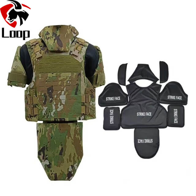 Military Camouflage Tactical Full Protection Polyester Bulletproof Vest On Sale