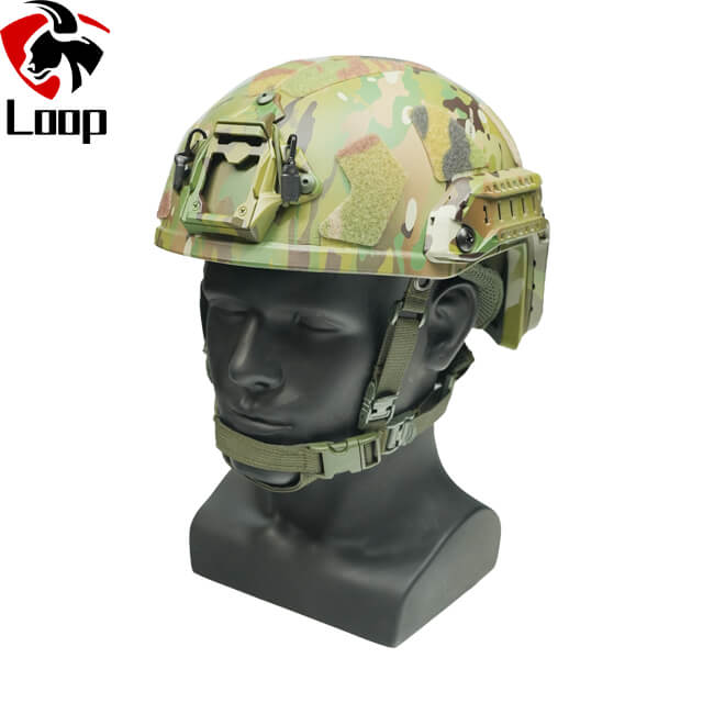 Customizable Fast Camouflage Velcro High Cut Protection Tactical Ballistic Helmet
