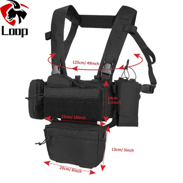 Chest Mount Outdoor Sports Lightweight Load Vest Set