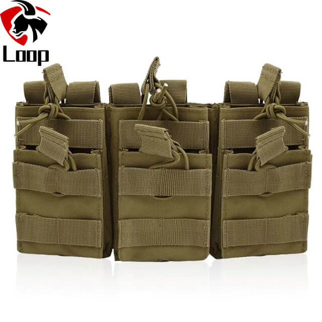 Molle Hunting 600D Nylon Three Chamber Vest accessory bag