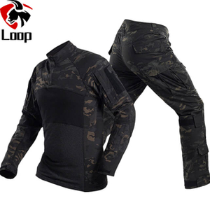 Three Generations of Long-Sleeved Flame-Resistant Operational Gear Outdoor Training Camouflage Tactical Training Suits