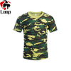 Camouflage Customized Summer Cotton Polyester Blend Breathable Round Neck Loose Short Sleeved Shirt Physical Fitness Training Suit
