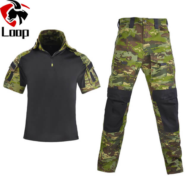 Short Sleeved Combat Clothes Camouflage Clothing Frog Service Frog Suit Suit Tactical Training Suit