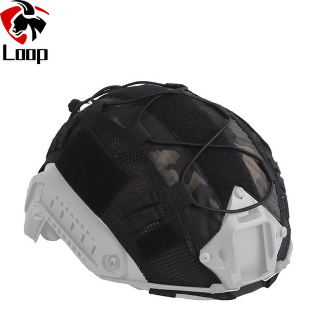 Camouflage Customization Scratch Resistant Durable Velcro Nylon Mesh Helmet Cover