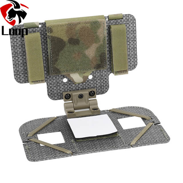 Outdoors Fold Mobile Phone Storage Bag Lightweight Design MOLLE Mount Woolen Fabric Navigation Support Kit Tactical Navigation Panel