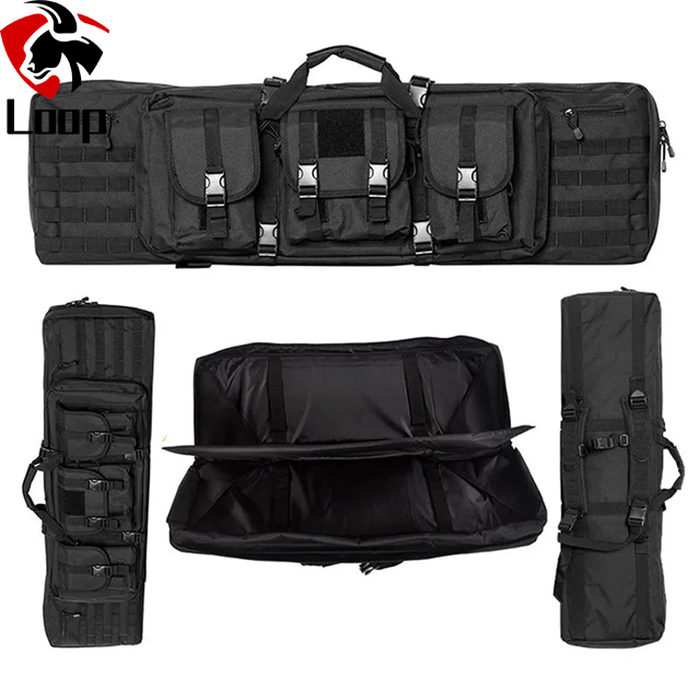 Multi Functional Double Layer Tactical Gun Bag Outdoor Sports Equipment Handheld Shoulder Bag