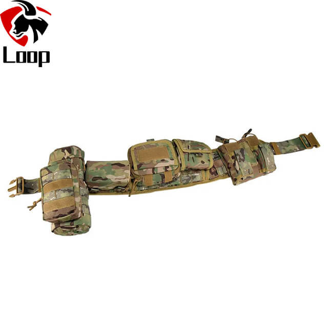 Task Execution Multifunctional Multiple Pockets Camouflage Tactical Belt