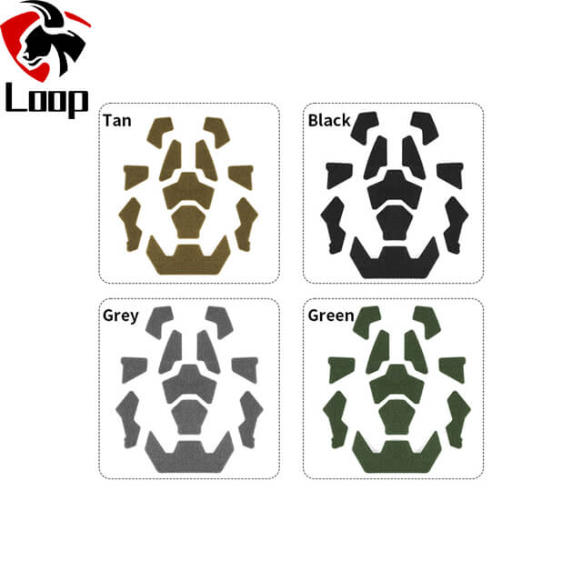 FAST Helmet Specific Shape Adhesive Backing Modified Helmet Patch High Cut Helmet Velcro