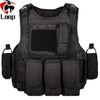 Military Tactical Vest Camouflage Body Armor Sports Wear Hunting Vest Army Molle police bulletproof Vest Black