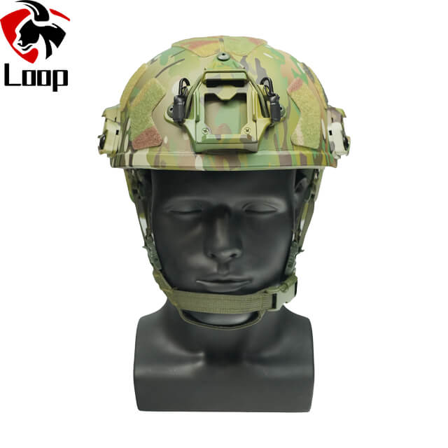 Customizable Fast Camouflage Velcro High Cut Protection Tactical Ballistic Helmet