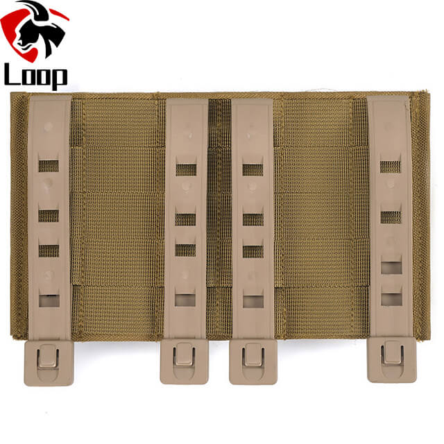 1000D Built In Splint 5.56 Adaptation MOLLE Tactics Three Chamber Clip Attached Tandem Bag
