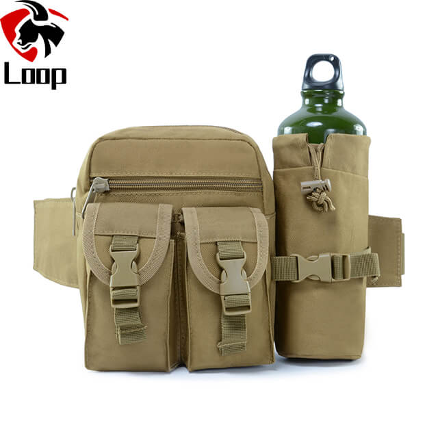 Tactical Waist Bag Military Fanny Pack Waterproof Utility Belt with Water Bottle Holder