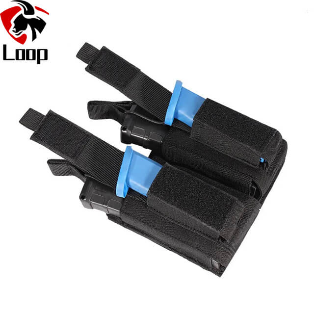 Nylon Molle Double Pistol Mag Pouch Other Police Hunting Military AK Mag Holder Tactical