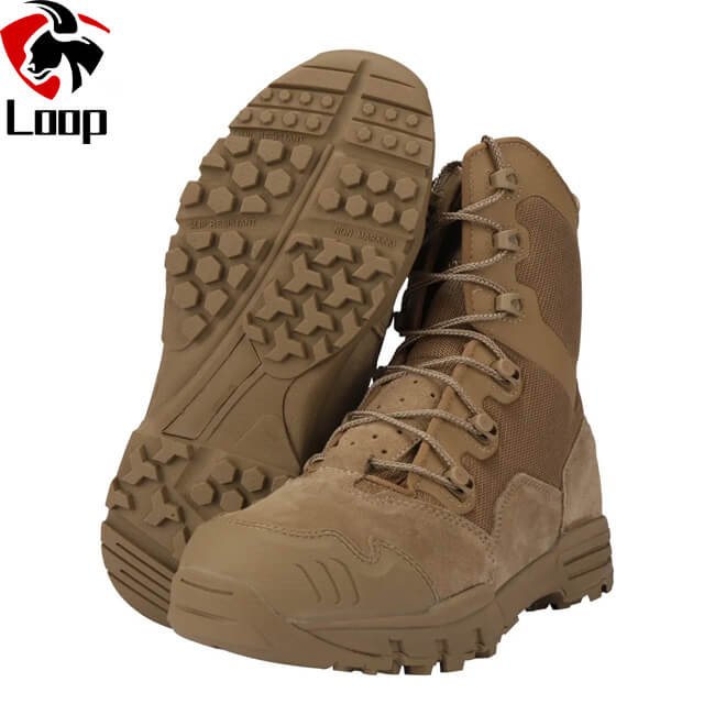 Leather Skin Wear Resistant Climbing Mountains Outdoors Hiking Anti-slip Tactical Boots