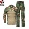 Three Generations of Long-Sleeved Flame-Resistant Operational Gear Outdoor Training Camouflage Tactical Training Suits