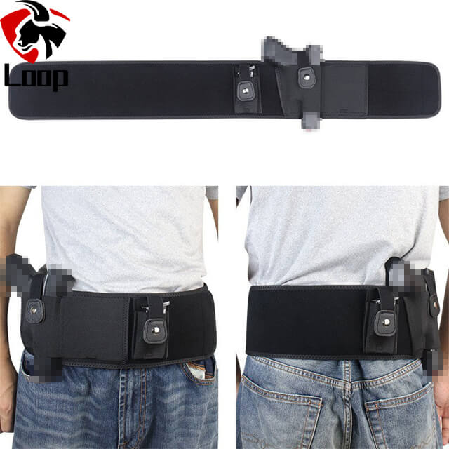 Multifunctional Self Defense Tactical Belt Convenience Breathable Neoprene Invisible Tactical Waistband