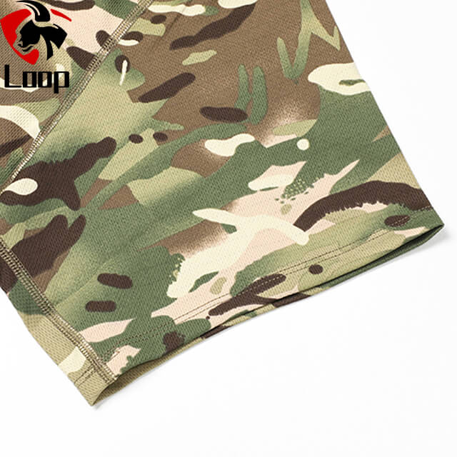 Military Combat MultiCamo Round Neck T Shirt