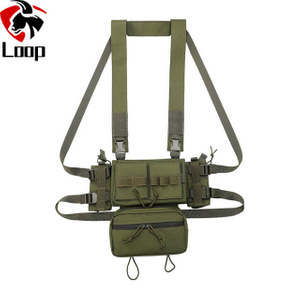Removable Abdominal Support Vest 1000D Nylon Lightweight Breathable Wargame Tactical Vest Bag