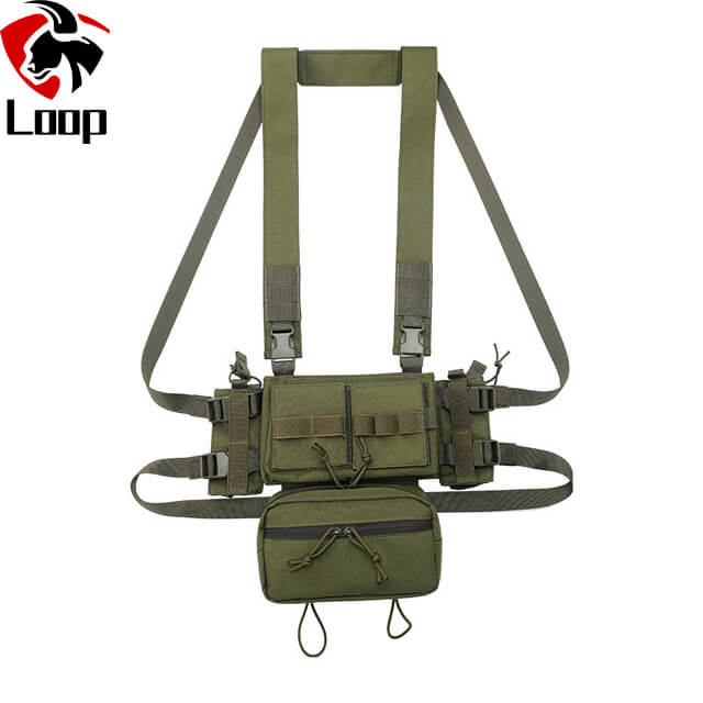 Removable Abdominal Support Vest 1000D Nylon Lightweight Breathable Wargame Tactical Vest Bag