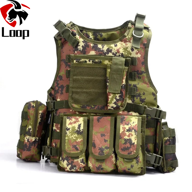 Military Tactical Vest Camouflage Body Armor Sports Wear Hunting Vest Army Molle police bulletproof Vest Black