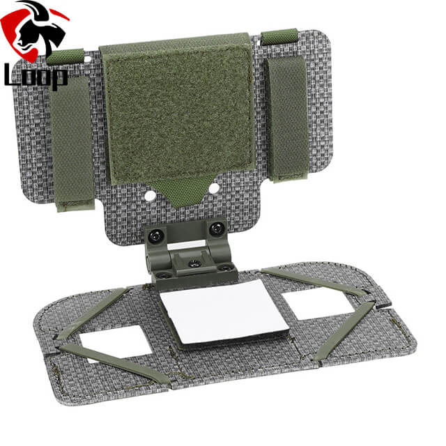 Outdoors Fold Mobile Phone Storage Bag Lightweight Design MOLLE Mount Woolen Fabric Navigation Support Kit Tactical Navigation Panel