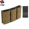1000D Built In Splint 5.56 Adaptation MOLLE Tactics Three Chamber Clip Attached Tandem Bag