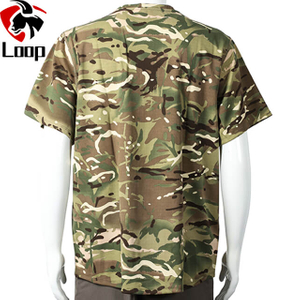 Military Combat MultiCamo Round Neck T Shirt