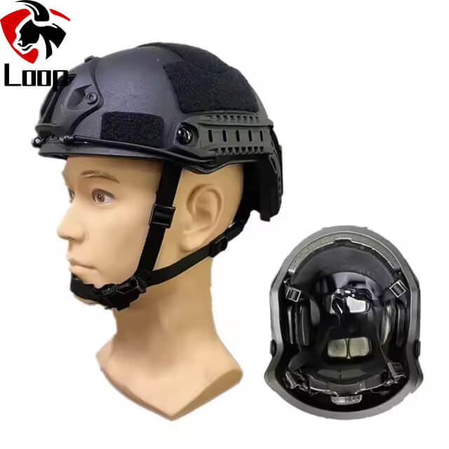 Black Green Coyote PE Kevlar Helmet with Wendy Suspension For Military Helmet