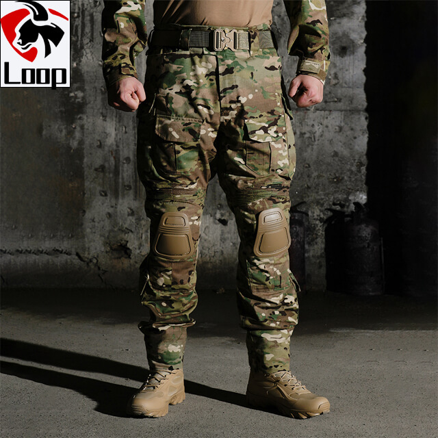 Camouflage Pants Frog Costume Outdoors Teflon Wear Resistant Elasticity Adjustment Breathable Tactical Pants