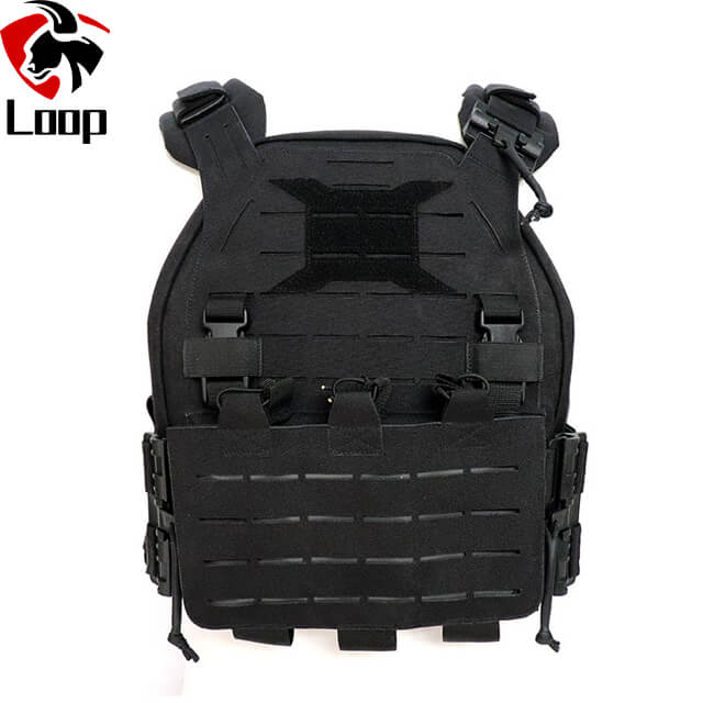 New Design Laser Cut Protection Army IIIA Police Black Tactical Bulletproof Vest