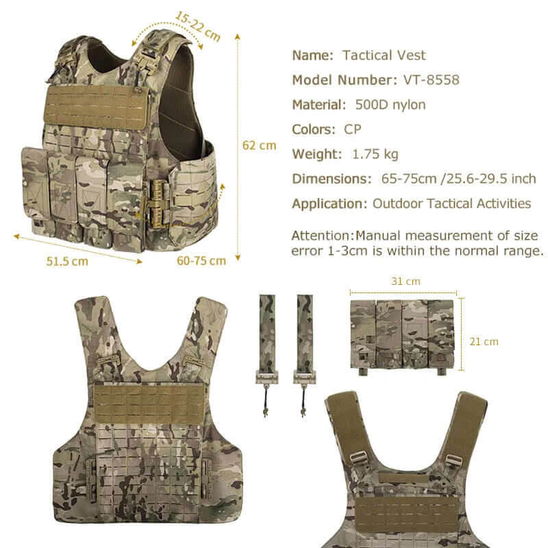 Camouflage MOLLE Tactical Vest (4)