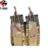 Nylon Molle Double Pistol Mag Pouch Other Police Hunting Military AK Mag Holder Tactical