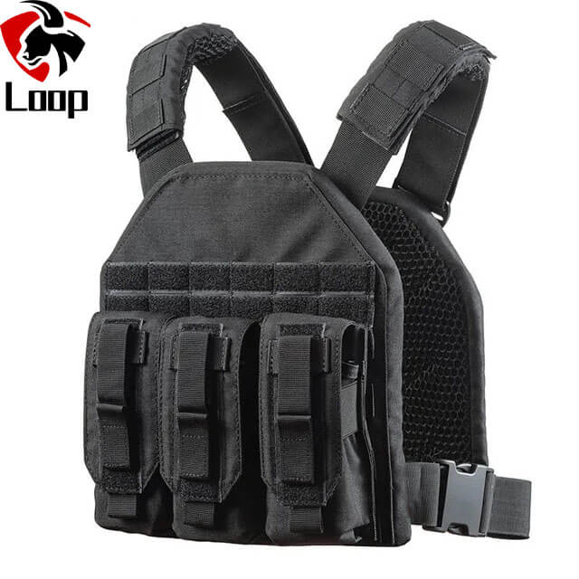 Lightest Military Vest Black Tactical Molle Rapid Ballistic Vest