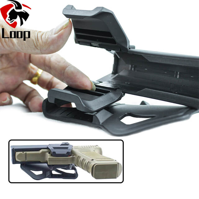 Glock Tactical Quick Draw Holster G17 G19 911 Install Flashlight Portable Waist Gun Holster