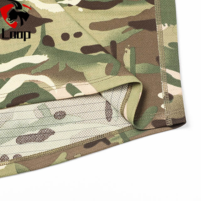 Military Combat MultiCamo Round Neck T Shirt