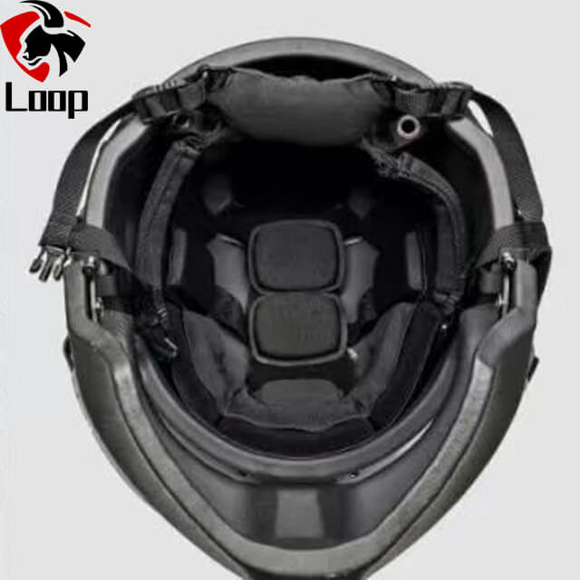 Night Vision Mandible Goggles Ballistic Helmet With Face Shield