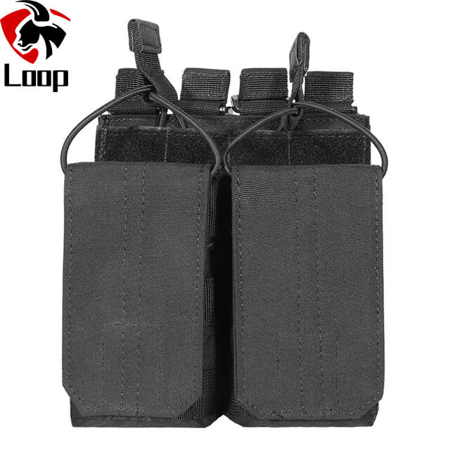 Tactical War Game Outdoor Rifle Double Magazine Bag