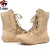Leather Skin Wear Resistant Hiking Anti-slip Brown Tactical Boots