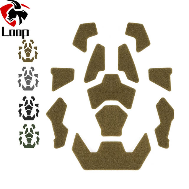 FAST Helmet Specific Shape Adhesive Backing Modified Helmet Patch High Cut Helmet Velcro