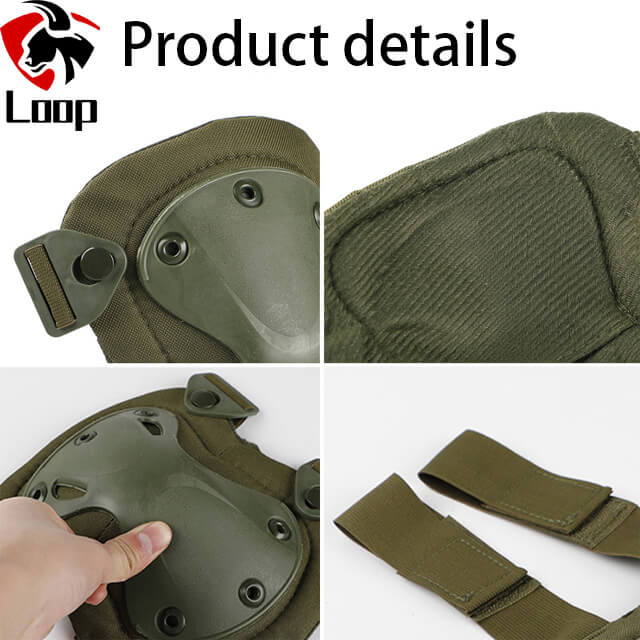 Wear Resistant Sturdy Protect High Quality Tactical Knee Pads Set of Four Pieces
