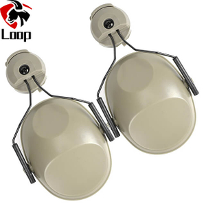 Cow Horn Headphone Stand Protection Fit for FAST Helmet Noise Reduction Professional IPSC Tactical Headphones