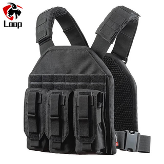 Lightest Military Vest Black Tactical Plate Carrier Rapid Ballistic Vest