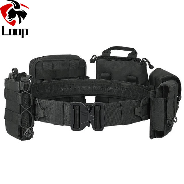 Special Team Battlefield Action Removable Adjustable Black Tactical Belt