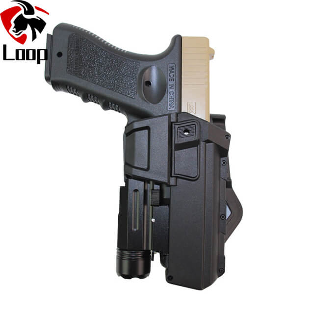Glock Tactical Quick Draw Holster G17 G19 911 Install Flashlight Portable Waist Gun Holster