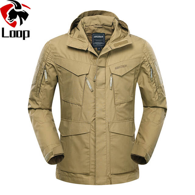 Winter Outdoor Men′ S Tactical Trench Coat Camouflage Jacket