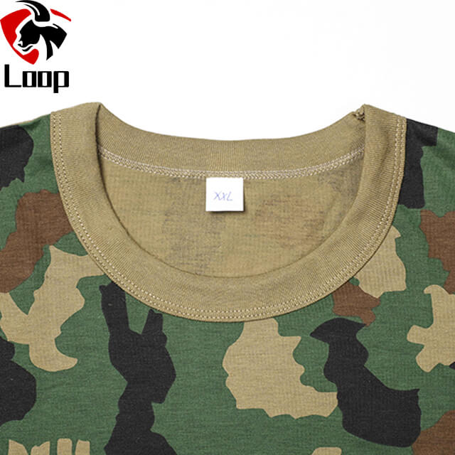 Breathable Tactical Combat Camouflage T Shirt for Men