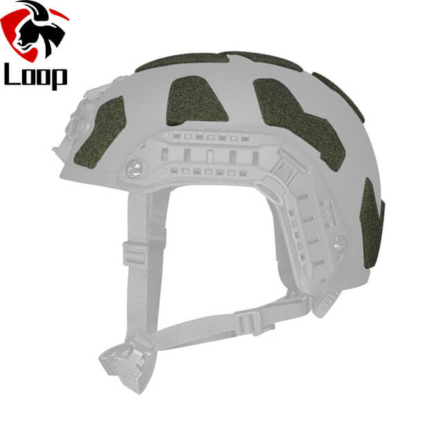 FAST Helmet Specific Shape Adhesive Backing Modified Helmet Patch High Cut Helmet Velcro